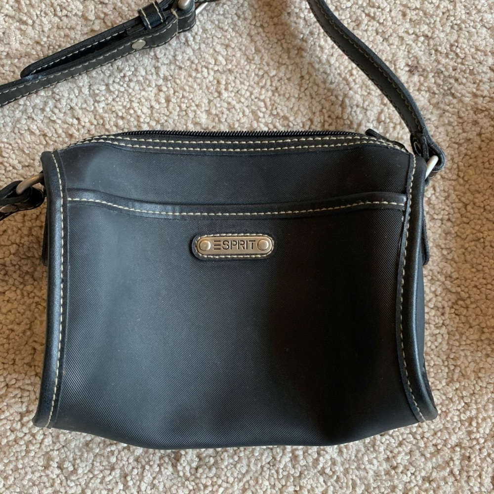 Esprit Black Chateau Tan Orange Purse Handbag - Picture 2 of 8
